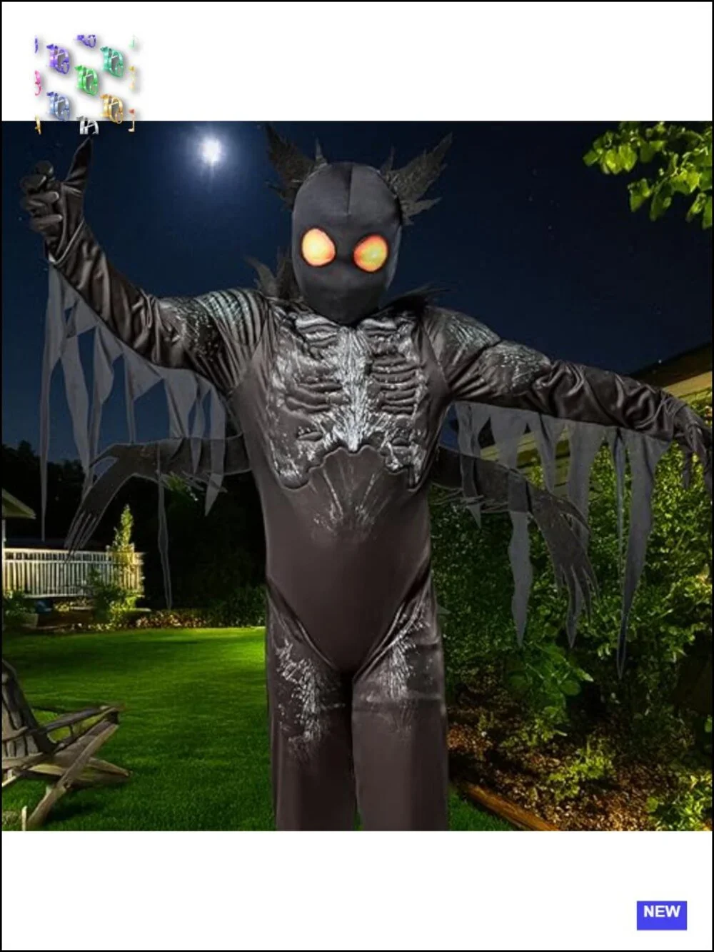 Scary Halloween Costume Jumpsuit with Mask and Gloves